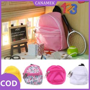 CANAMEK✨ 1:6 Dollhouse thu nhỏ vải trường túi hoa Ba lô búp bê Phụ kiện mô hình trang trí nội thất đồ chơi nhà búp bê phụ kiện