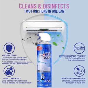 500ML Air Conditioner Cleaner Spray Disinfectant Aircon Cleaner Spray Earth Aircon Coil Cleaner Aircon Cleaning Tools for Aircon Cleaning