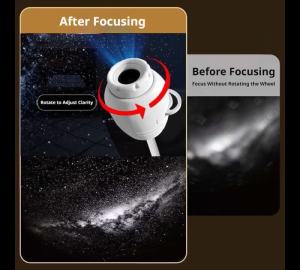 USB Galaxy Star Projector Night Light Romantic LED Starry Sky Lamp  Saturn Galaxy Planet Moon Projection Lamp For Car Roof Room