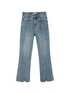 CHAOHES ยีนส์ขาม้าหญิง   ผ้ายืด  กางเกงยีนส์ยืด  ยีน ส์