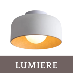 Premium Lumiere G9 Surface LED Ceiling Light Black White with Wood Print