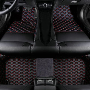 AOLA Premium Leather Car Carpet Floor Mats for Cars Karpet Car Interior Accessories for Honda Perodua Proton Toyota Nissan Mazda