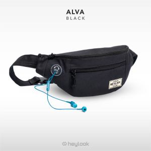 TAS SELEMPANG PRIA ALVA TAS PRIA DISTRO WAISTBAG TAS PINGGANG OUTDOOR HEYLOOK PREMIUM - BISA BAYAR DI TEMPAT [COD]