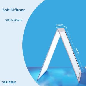Tenwish Desktop Foldable Diffuser Photo Studio Cardboard Light Reflector Reflective Board Light Diffuser Camera Equipment