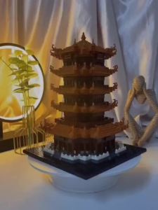 兼容乐高积木黄鹤楼高难度微颗粒巨大型10000粒节日儿童礼物玩具Sesuai dengan bata Lego Menara Kren Kuning gergasi zarah mikro kesukaran tinggi 10000 mainan hadiah kanak-kanak percutian