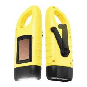 Portable Hand Crank Dynamo Outdoor Camping Light Led Torch Rechargeable Multi-function Solar Powered Lantern Flashlight Lighting Entry Lights Emergency Waterproof