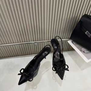 Free Shipping Red Patent Leather Pointed-Toe High Heels Spring New Collection With A Bow Detail Open-Back Design And A Closed-Toe Style For Women