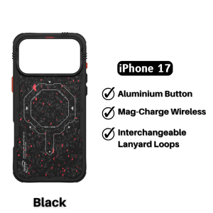 SKINARMA Vektor iPhone 17 Pro Max Case / iPhone 17 Pro Case Forged Carbon Mag-Charge Phone Case
