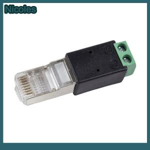 [Nicoles] RJ45 to RS485 Converter RJ45 Terminal Adapter RJ45 to RS485 Adapter Head to Terminal