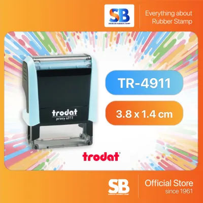 Trodat ตรายางหมึกในตัว รุ่น TR-4911 ขนาด 38 x 14 mm ออกใบกำกับภาษีได้!