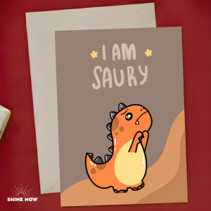 Cute Dinosaur Sorry Card Apology Greeting Card With Envelope Gift Sorry Greeting Card
