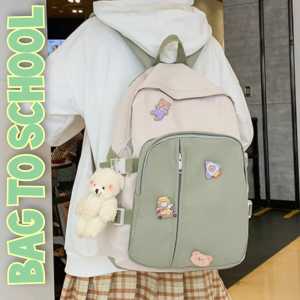 Tas Ransel Sekolah SD SMP SMK Terbaru Virall Korea Populer Kekinian Ransel Gendong Wanita Perempuan Remaja Besar Buat Kado