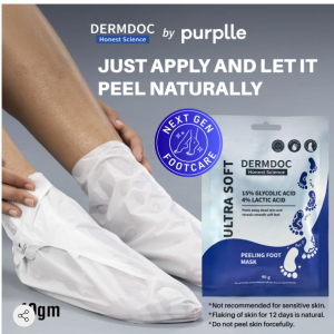 DERMDOC  15% glycolic acid & 4% lactic acid instapedi foot peeling mask(40g)