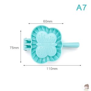 Cetakan Pangsit Pastel Roti Bentuk Bunga Kupu-Kupu Hati DIY Dumpling Mold