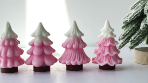 Bằng Silicone cây Nô-en khuôn mẫu trang trí khuôn mẫu khuôn đúc nhựa Epoxy khuôn đồ dùng thủ công