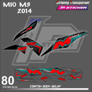 MIO M3 / 125(COD) STIKER STRIPING MOTOR YAMAHA MIO M3 / 125 STIKER LIST STIKER MOTOR DESAIN RACING HOLOGRAM DAN TRANSPARAN BISA COD IP.KODE 80