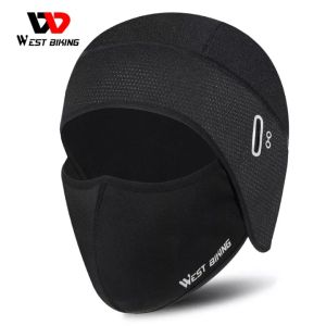 West Biking Bicycle Motorcycle Facemask Cycling Goalkeeper Helmet Thermal Profession Football Soccer Sports Rugby Scrum Cap Head Guard Goalie Hat Head Protector