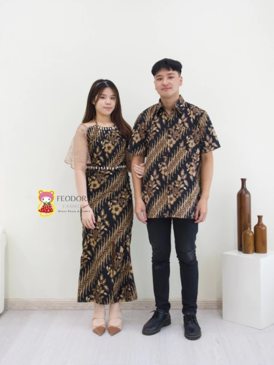 New Dress Azura Batik Batik couple azura dress batik model