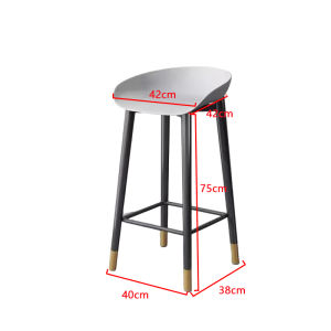 THEATT Bar Stool Dining Chair Nordic Chair Modern Bar Coffee Shop High Chair