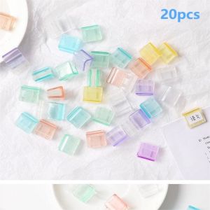 20pcs Klip Penjepit Kertas Warna Warni Klip Kertas Paper Clips Penjepit Kertas Binder Clip Book