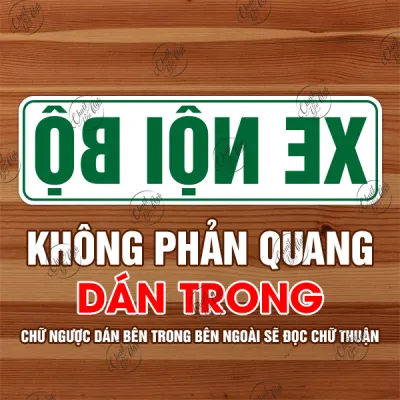 Miếng decal xe nội bộ dán xe vận tải hàng hóa tem nhãn phù hiệu ô tô chuẩn nghị định 158/2024/NĐ-CP