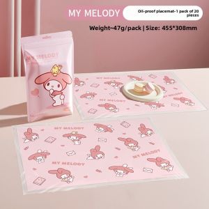 Sanrio My Melody Placemat Disposable Stain-resistant Food-grade PE Table Mat LFB359
