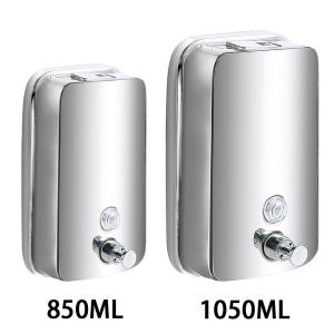 850ML/1050ML Soap Dispenser Stainless steel Wall Mount Bathroom Liquid Soap Detergent Shower Gel Storage Bottle Toilet Kitchen