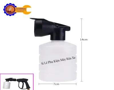 Bình Tạo Bọt Tuyết Mini Gắn Súng Xịt Rửa Xe Cao Áp 0.5L