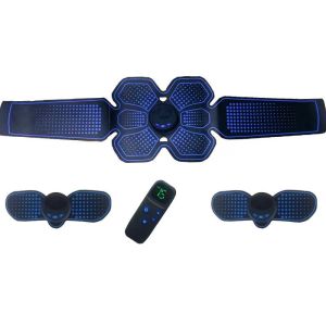 AEEMS Abdominal Exerciser Remote Control Massage Fitness Training Belt Intelligent Muscle Building and Shaping Abdominal Patch