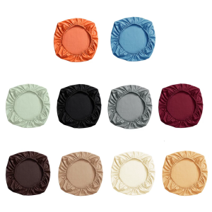 PU Leather Elastic Chair Cushion Cover Spill Proof Cumputer Chair Protector Slipcover For Home Office Easy Maintenance