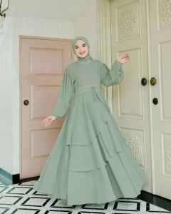 GAMIS WANITA BUSUI MIKAYLA DRESS CERUTY BABYDOLL SIZE M L XL Dress Remaja Terbaru Lebaran 2023 Viral