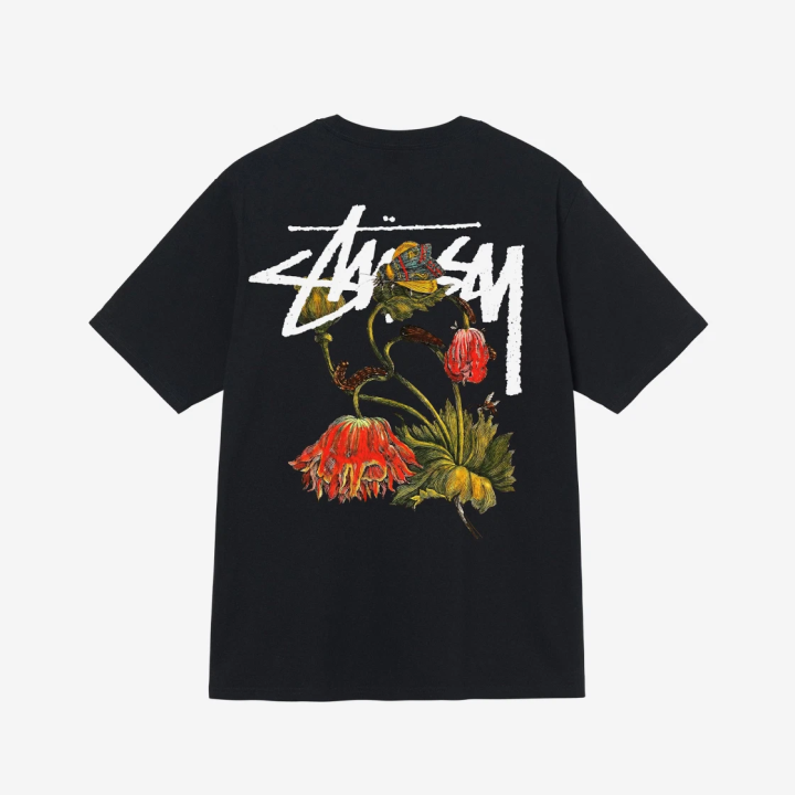 อย่างเป็นทางการ Stussy เหี่ยวดอกไม้เสื้อยืดสไตล์เดียวกันสำหรับผู้ชายและ ...