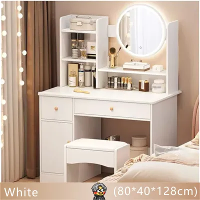 SUNOOM Dresser Cabinet Vanity Cabinet With Mirror For Makeup Wooden Dresser Cabinet Modern Dresser Cabinet