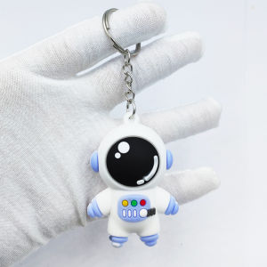 Ready Stock Cartoon Astronaut 4.5cm PVC CP Keychain Cute Couple Spaceman Pendant Rantai Kunci angkasawan pasangan kekasih pelajar budak sekolah 宇航员太空人情侣钥匙扣一对钥匙圈情侣挂件礼物收藏