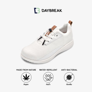 DAYBREAK Sprout รองเท้าผ้าใบ กัญชง ผู้ชาย ผู้หญิง สีขาว กันน้ำ antibacterial