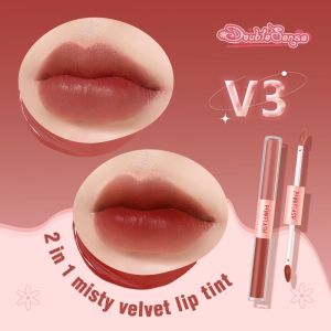 Pinkflash Duo Lip Gloss - Double Sense 2 in 1 Dual Ended - Lipstick Ombrelips Matte - Virgo Shoop