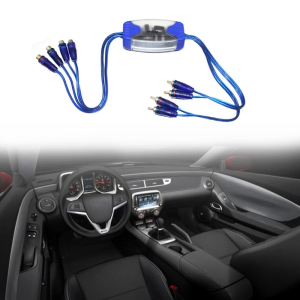 4-Channel Ground Loop Isolator 4RCA Noise Ground Loop Noise Isolator Fits for Car Home Stereo System