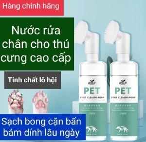 *HCM* Bọt rửa chân cho chó mèo Dorrikey 150ml - Hoàn toàn tự nhiên an toàn không cần rửa lại với nước