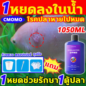 Top tier store เมทิลีนบลู 1050ML เมทิลีนบลู ฆ่าเชื้อรา เชื้อแบคทีเรีย เกล็ดพอง ท้องบวม ยารักษาปลาป่วย ส่งเสริมการฟื้นตัวของปลา