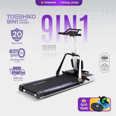 Máy chạy bộ đa năng Toshiko 9in1 Super Runner kết hợp 9 chức năng tập luyện giúp nâng cao thể lực tại nhà