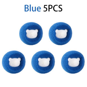 5/10pcs Reusable Laundry Balls Washing Machine Hair Remover Cleaning Lint Fuzz Pet Hairs Clothes Sponge Household Product Magic Sponge Laundry Ball / Decontamination Solid Cleaning Tools / Anti-winding Hair Sticky Balls for Washing Machine