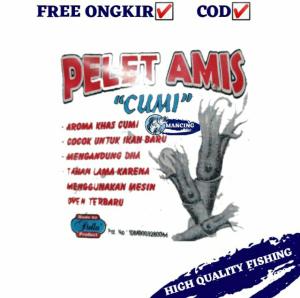Pelet Amis Cumi Stella Product Protein Tinggi Mengandung DHA Special Umpan Pancing Ikan 140gram