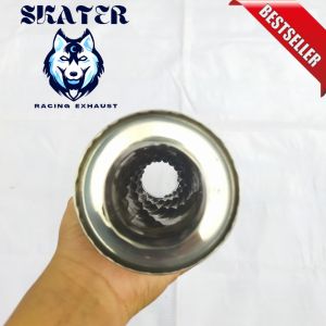 Resonator / peredam knalpot Racing mobil matic dan manual Hks material stainless karakter suara bass halus pipa scoot dan polos