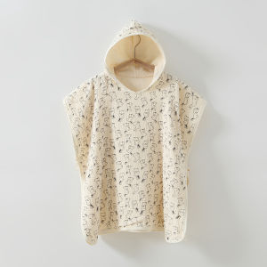 Orzbow Childrens Bath Towel Quick-drying Cape Hooded Cotton Gauze Baby Bath Hooded Absorbent Bathrobe