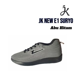 Sepatu E1 Sneakers Pria Wanita Sekolah Olahraga Kerja Casual JK.FATINS size 38-44 Free Kaos Kaki