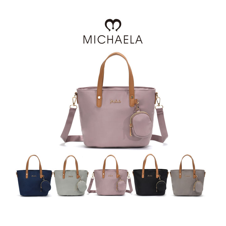 MICHAELA Large Tote Bag for Women with Small Zipper Bag Re Nylon Fashion Sling Bag MHB15116 2H Lazada PH