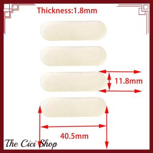 [The Cici Shop] 4PCS Black Rubber Feet Thickness 1.8mm Anti-slip Self-adhesive Silicone Shockproof Protective Pad For Keyboard Base Cabinet