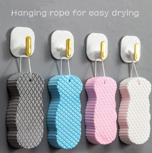 6PCS Exfoliante Soft Sponge Body Scrubber for Baby Adults Bath Exfoliating Scrub Sponge Skin Cleaner Dead