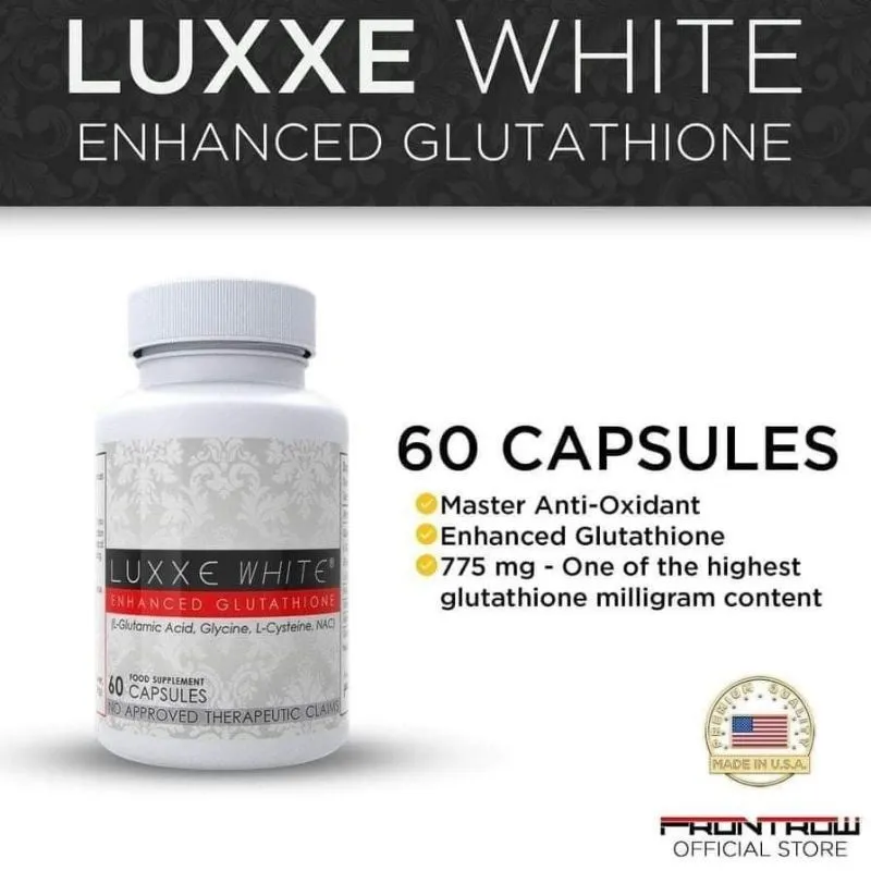 LUXXE White Glutathione White 【60 Capsules】 Enhanced Glutathione Whitening Supplement Health Products
