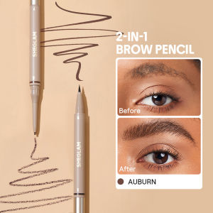 SHEGLAM Brows On Demand 2-In-1 Brow Pencil Waterproof Sweat-Proof Natural Brow Filling Eyebrow Makeup Cosmetics